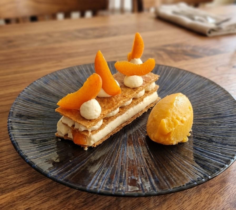 Mille-feuille à l’abricot
